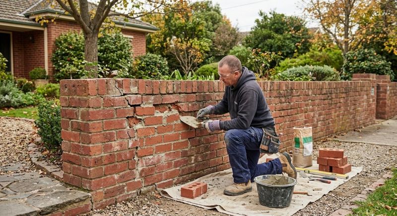 Brick Fence Repair in Mobile, AL