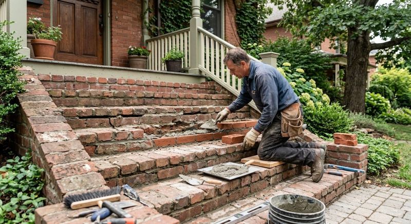 Brick Stairs Repair in Spanish Fort, AL