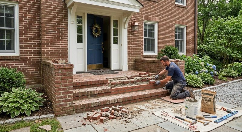 Brick Steps Repair in Mobile, AL