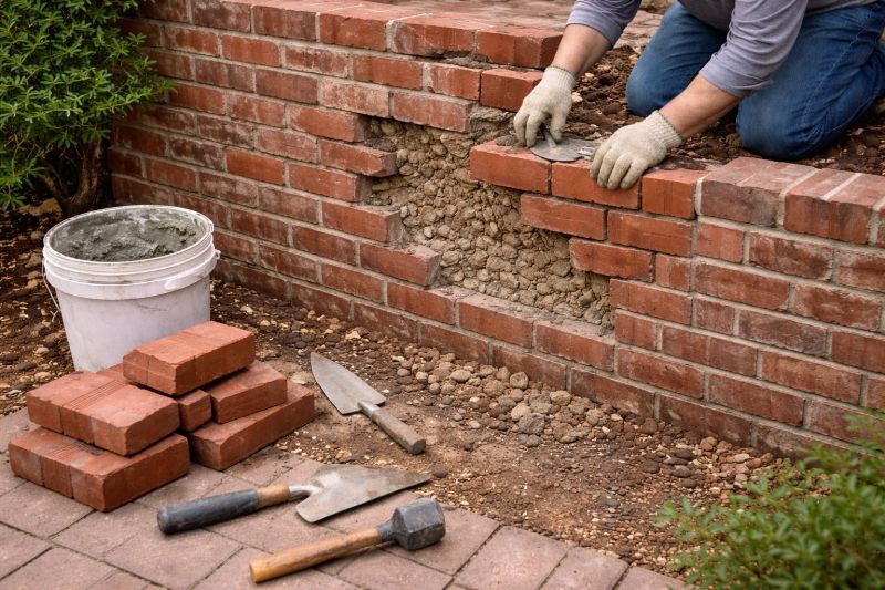 Brick Wall Repair in Mobile County, AL