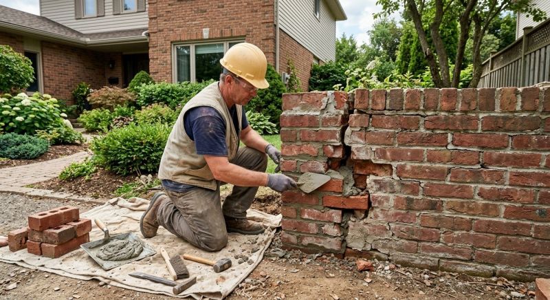 Brick Wall Repair in Spanish Fort, AL
