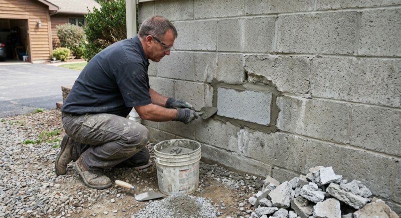 Cinder Block Wall Repair in Daphne, AL