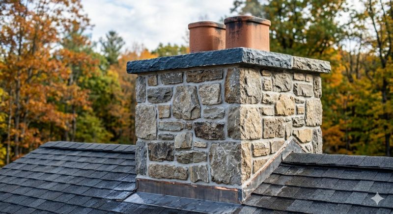 Stone Chimney Installation in Stapleton, AL